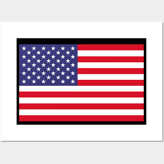 USA Flag US America Star Spangled Banner Wall Art by Super Fresh Art